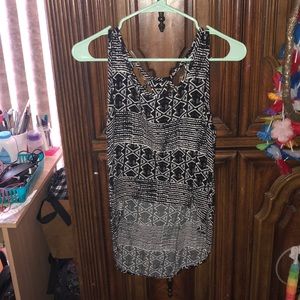 A cropped blouse